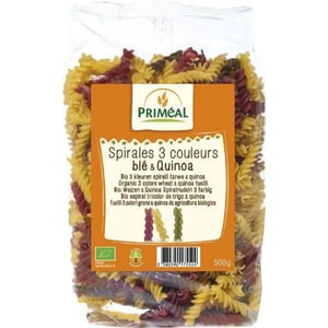 Primeal Organic fusilli 3 kleur tarwe quinoa afbeelding