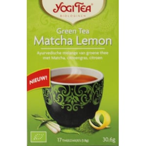 Yogi Tea Green tea matcha lemon afbeelding