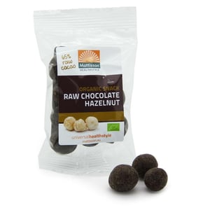 Mattisson Healthstyle Hazelnoten snack raw chocolate Mattisson Healthstyle Hazelnoten snack raw chocolate afbeelding