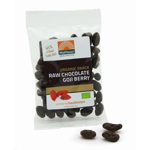 Mattisson Healthstyle Goji snack raw chocolate Mattisson Healthstyle Goji snack raw chocolate afbeelding