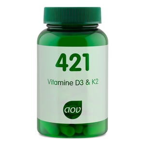 AOV Voedingssupplementen 421 Vitamine D3 & K2 AOV Voedingssupplementen 421 Vitamine D3 & K2 afbeelding