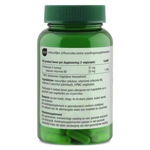AOV Voedingssupplementen 220 Pyridoxaal-5-fosfaat (vitamine B6 als P5P) AOV Voedingssupplementen 220 Pyridoxaal-5-fosfaat (vitamine B6 als P5P) afbeelding