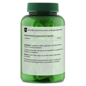 AOV Voedingssupplementen 605 L Glutamine 500 mg AOV Voedingssupplementen 605 L Glutamine 500 mg afbeelding