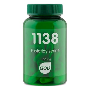 AOV Voedingssupplementen 1138 Fosfatidylserine 50 mg AOV Voedingssupplementen 1138 Fosfatidylserine 50 mg afbeelding
