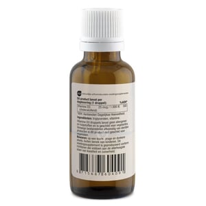 AOV Voedingssupplementen 409 Vitamine D3 Druppels 25 mcg (1000 IE) AOV Voedingssupplementen 409 Vitamine D3 Druppels 25 mcg (1000 IE) afbeelding