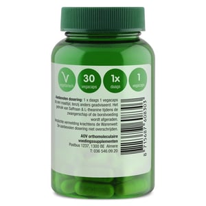 AOV Voedingssupplementen 830 Saffraan & l-theanine AOV Voedingssupplementen 830 Saffraan & l-theanine afbeelding