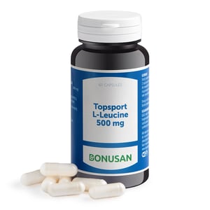 Bonusan Topsport L-leucine 500 mg Bonusan Topsport L-leucine 500 mg afbeelding