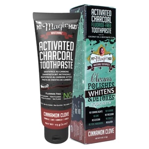 My Magic Mud My Magic Mud Activated Carbon Tandpasta Cinnamon (Charcoal Toothpaste kaneel) My Magic Mud My Magic Mud Activated Carbon Tandpasta Cinnamon (Charcoal Toothpaste kaneel) afbeelding