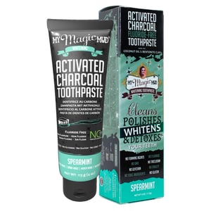 My Magic Mud My Magic Mud Activated Carbon Tandpasta Spearmint (Charcoal Toothpaste munt) My Magic Mud My Magic Mud Activated Carbon Tandpasta Spearmint (Charcoal Toothpaste munt) afbeelding