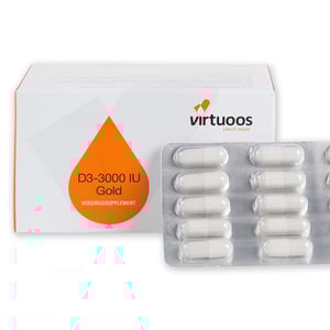 Virtuoos D3-3000 IU Gold Virtuoos D3-3000 IU Gold afbeelding