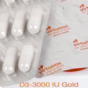 Virtuoos D3-3000 IU Gold Virtuoos D3-3000 IU Gold afbeelding