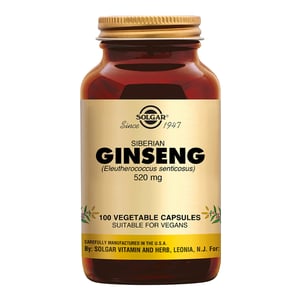 Solgar Vitamins Ginseng Siberian 520 mg (Eleutherococcus senticosus) Solgar Vitamins Ginseng Siberian 520 mg (Eleutherococcus senticosus) afbeelding