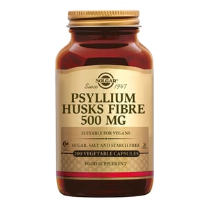 Solgar Vitamins Psyllium Husks 500 mg (vlozaad vezels, in capsules) afbeelding