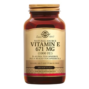 Solgar Vitamins Vitamin E 671 mg/1000 IU Complex (natuurlijk vitamine E) afbeelding