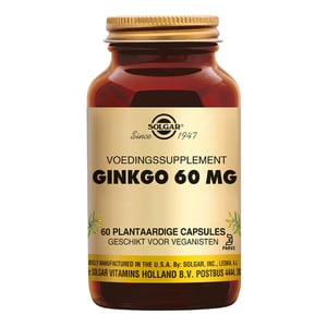 Solgar Vitamins Ginkgo 60 mg afbeelding