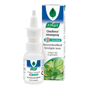 A.Vogel Cinuforce Neusspray + menthol A.Vogel Cinuforce Neusspray + menthol afbeelding