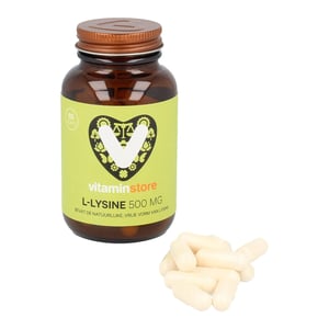 Vitaminstore L-lysine 500 mg Vitaminstore L-lysine 500 mg afbeelding