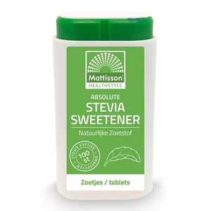 Mattisson Healthstyle Stevia sweetener zoetjes/tablets Mattisson Healthstyle Stevia sweetener zoetjes/tablets afbeelding