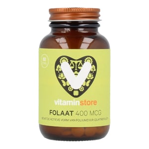 Vitaminstore Foliumzuur Folaat 400 mcg zuigtabletten afbeelding