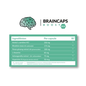 Braincaps Boost Decaf Braincaps Boost Decaf afbeelding