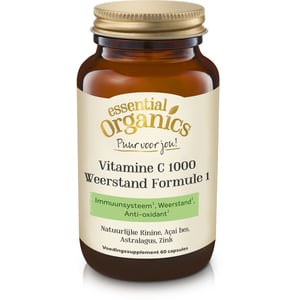 Essential Organics Puur Vitamine C 1000 weerstand formule 1 puur afbeelding