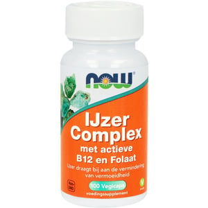 NOW - IJzer Complex met actieve B12 en folaat