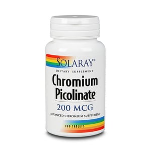 Solaray Chroom Picolinaat 200 mcg Solaray Chroom Picolinaat 200 mcg afbeelding