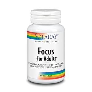 Solaray Focus for adults L-tyrosine & GABA Solaray Focus for adults L-tyrosine & GABA afbeelding