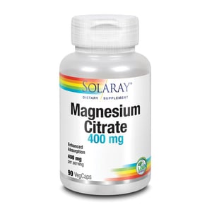 Solaray Magnesium citraat 400 mg Solaray Magnesium citraat 400 mg afbeelding