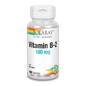 Solaray Vitamine B2 Riboflavine 100 mg Solaray Vitamine B2 Riboflavine 100 mg afbeelding