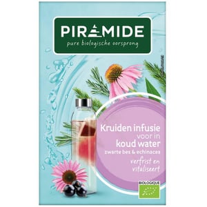 Piramide Infusie Voor Koude Thee Zwarte Bes afbeelding