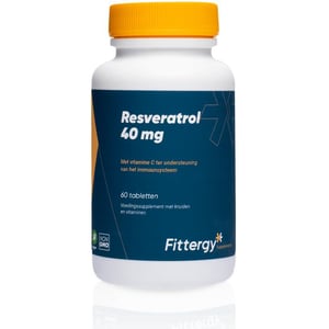 Fittergy Resveratrol 40mg Fittergy Resveratrol 40mg afbeelding