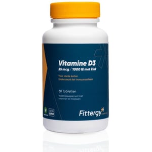 Fittergy Vitamine D3 25 mcg met Zink afbeelding