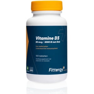 Fittergy Vitamine D3 50 mcg met Zink afbeelding
