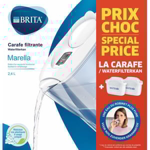 Brita Waterfilterbundel Marella Cool White + 2 Filterpatronen Brita Waterfilterbundel Marella Cool White + 2 Filterpatronen afbeelding