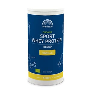 Mattisson Healthstyle Organic Sport Whey Protein Blend Vanille afbeelding