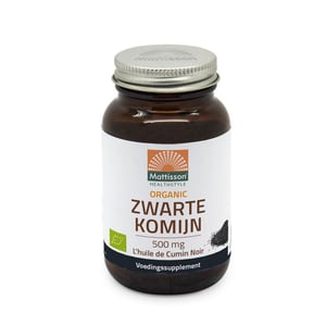 Mattisson Healthstyle Organic Zwarte Komijn 500 mg afbeelding