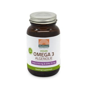 Mattisson Healthstyle Vegan Omega-3 Algenolie DHA 210 mg EPA 70 mg afbeelding