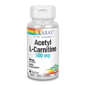 Solaray Acetyl L-Carnitine 500 mg Solaray Acetyl L-Carnitine 500 mg afbeelding