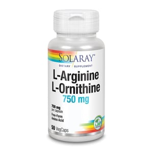 Solaray L-Arginine L-Ornithine 750 mg afbeelding