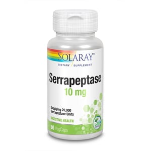 Solaray Serrapeptase 10 mg Solaray Serrapeptase 10 mg afbeelding