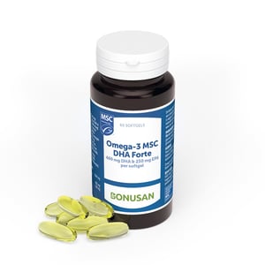Bonusan Omega 3 MSC DHA forte Bonusan Omega 3 MSC DHA forte afbeelding