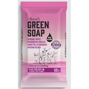 Marcel's Green Soap Cleansing Whipes Patchouli & Cranberry bio afbeelding