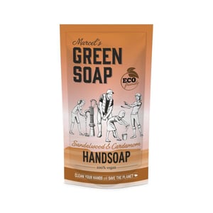 Marcel's Green Soap Handzeep Sandelhout & Kardemom Navulverpakking Marcel's Green Soap Handzeep Sandelhout & Kardemom Navulverpakking afbeelding