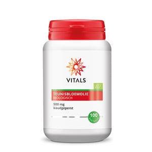 Vitals Teunisbloemolie 500 mg Biologisch afbeelding