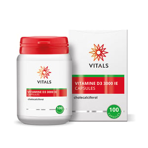 Vitals Vitamine D3 3000 IE cholecalciferol 75 mcg afbeelding
