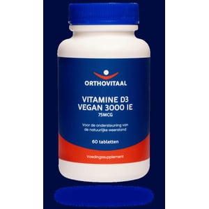 Orthovitaal Vegan Vitamine D3 3000ie afbeelding