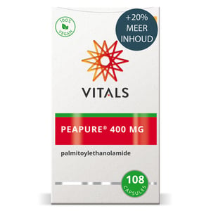 Vitals PEA Pure 400 mg palmitoylethanolamide (PeaPure®, met PEA-opt® keurmerk) afbeelding