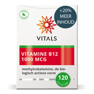Vitals Vitamine B12 Methylcobalamine 1000 mcg afbeelding