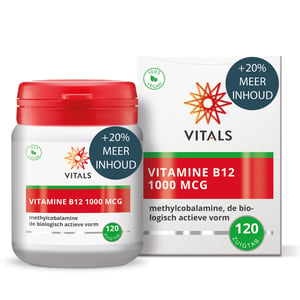 Vitals Vitamine B12 Methylcobalamine 1000 mcg afbeelding